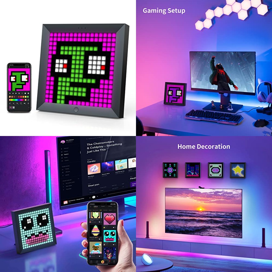 Desk Setup Light - لوحة عرض بكسل LED مناسبة لشرائط