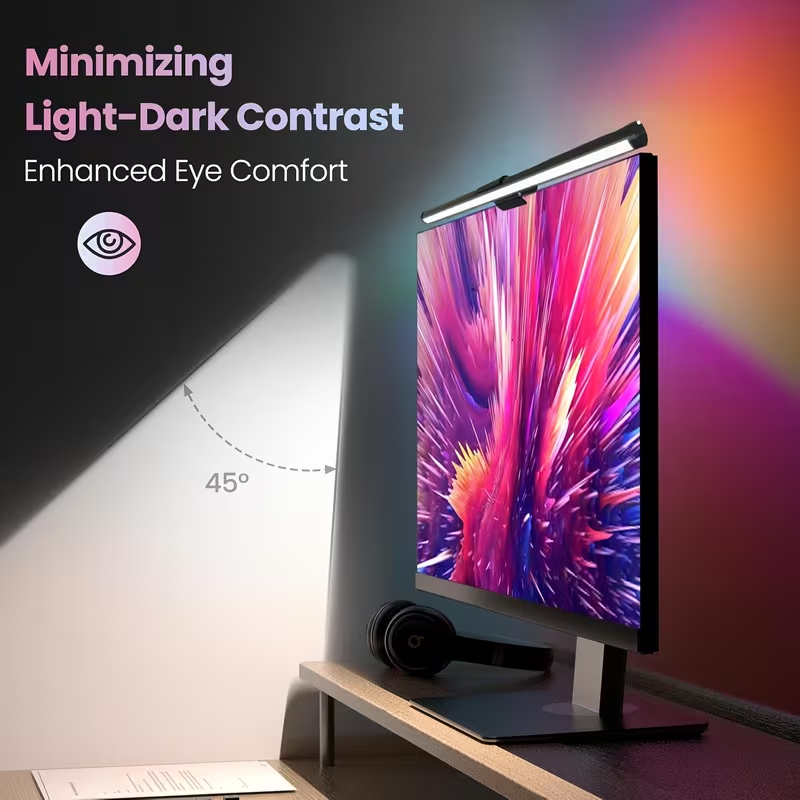 Desk Setup Light - شريط إضاءة LED لشاشة الكمبيوتر، مصباح