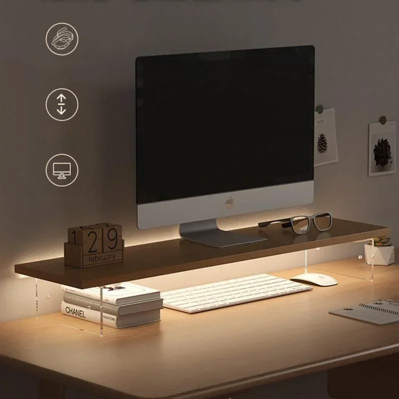 Desk Setup Productivity - شاشة الكمبيوتر طاولة منخفضة مكتب شاشة