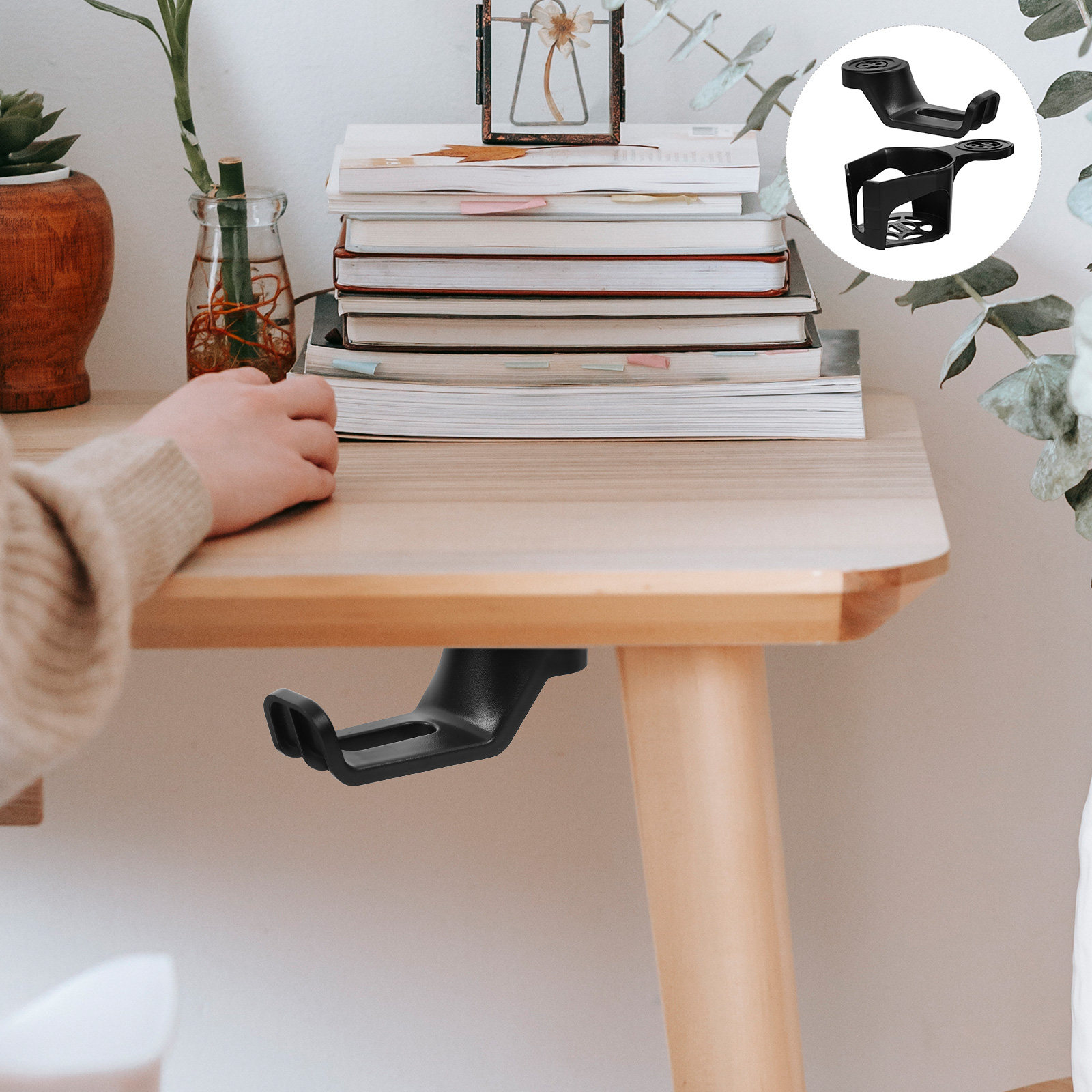 Desk Setup Workspace - قطعتان من مشابك تثبيت سماعات الرأس