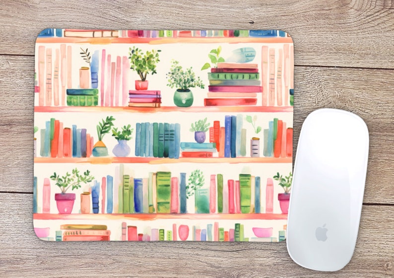Desk Setup With Plants - الكتب النباتية لوحة الماوس ديكور المكتب