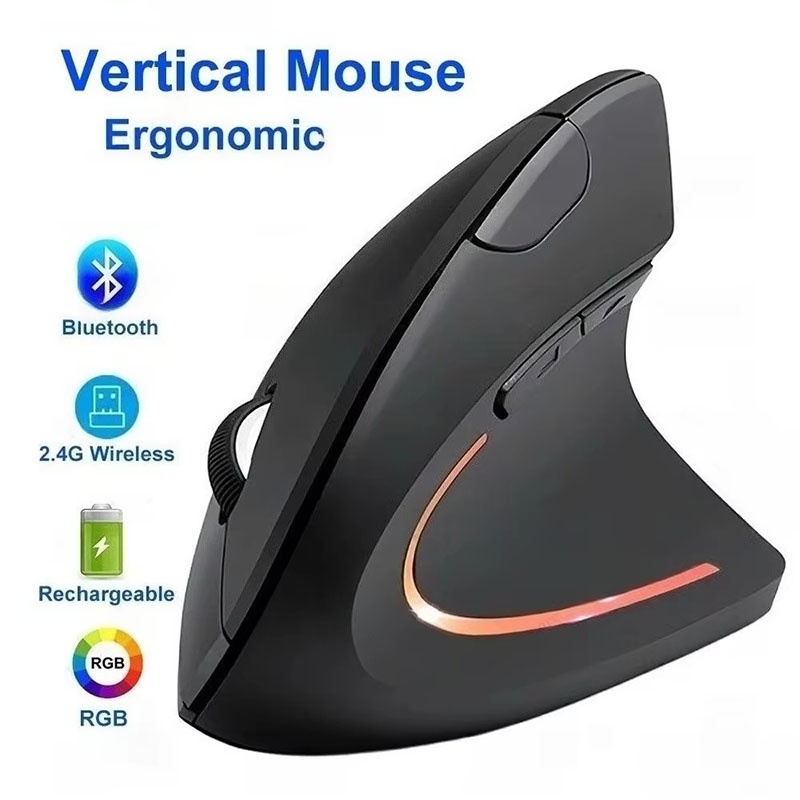 Desk Setup Ergonomics - ماوس عمودي متوافق مع معايير الهندسة