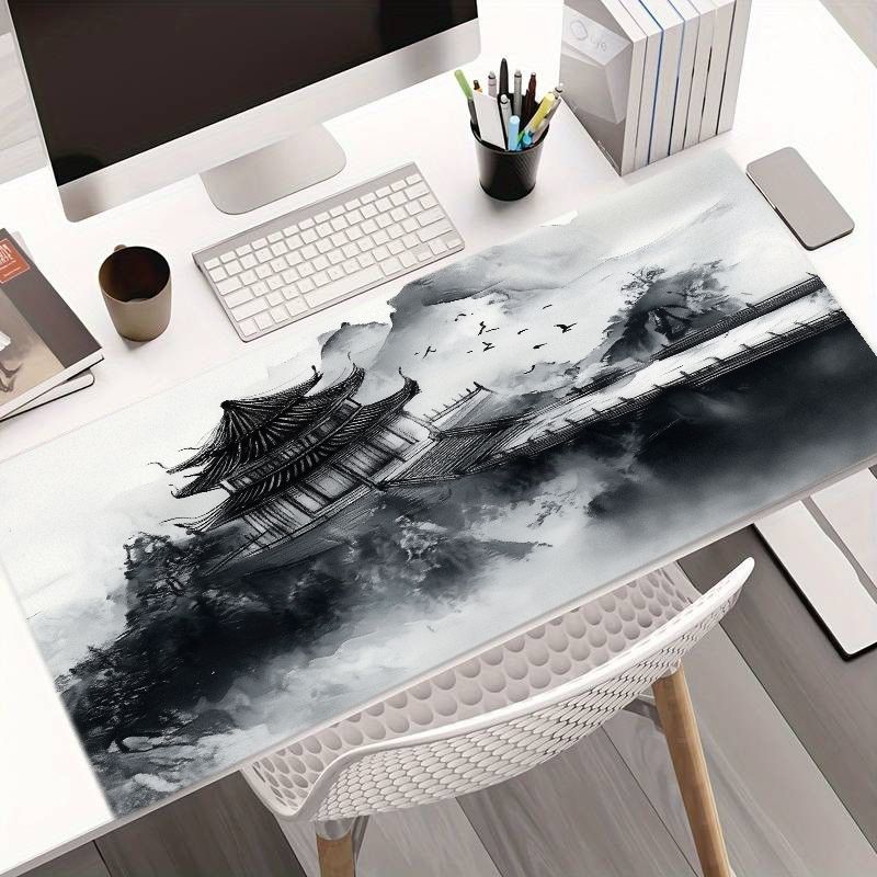 Desk Setup Ergonomics - سجادة مكتب ألعاب بتصميم سحابة وتنين