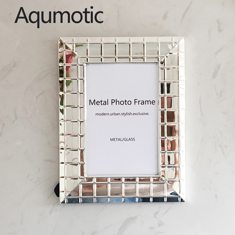 Desk Setup Simple - Aqumotic الشمال الحديد إطار صور مرآة