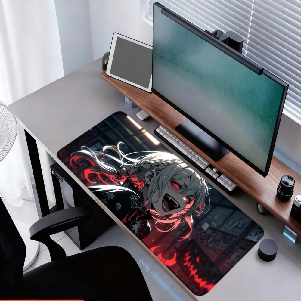 Desk Setup Simple - منظم مكتب بتصميم فتاة أنمي مع