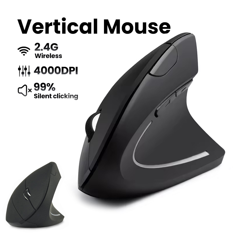 Desk Setup Ergonomics - ماوس لاسلكي مريح 1600 نقطة في