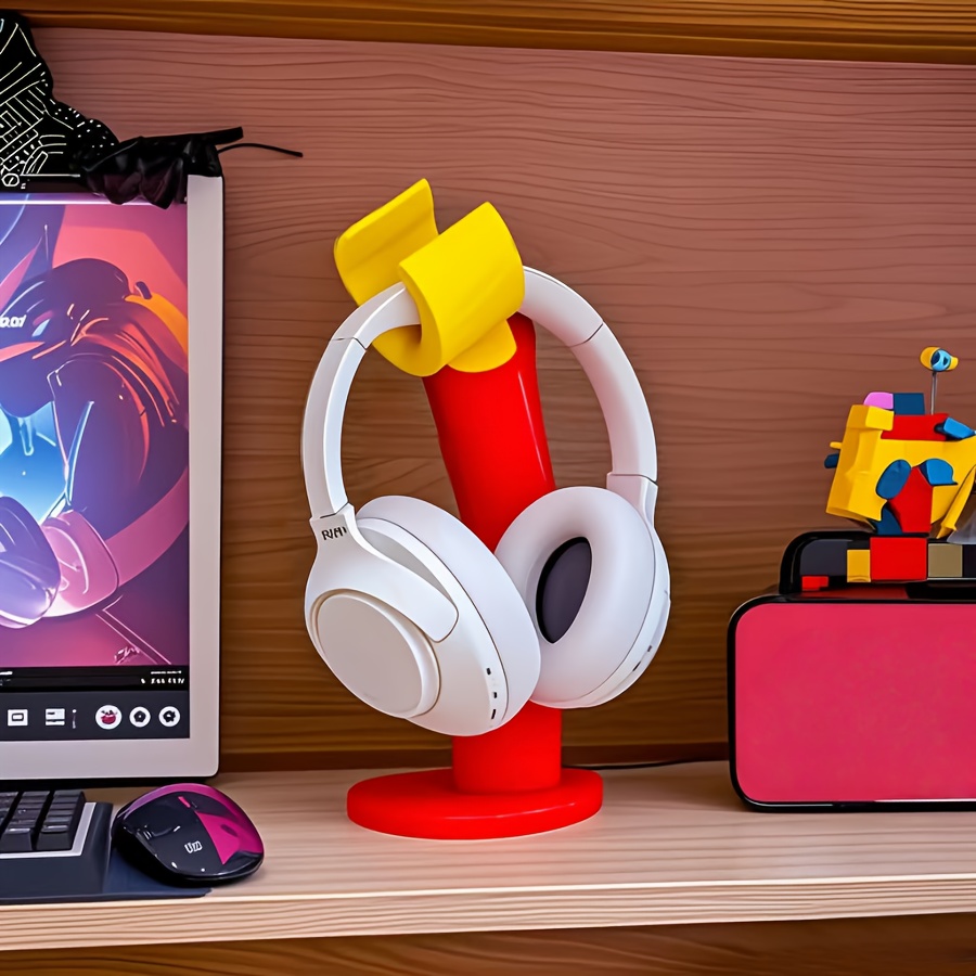 Desk Setup Headphones - حامل سماعات رأس إبداعي ورف مكتبي