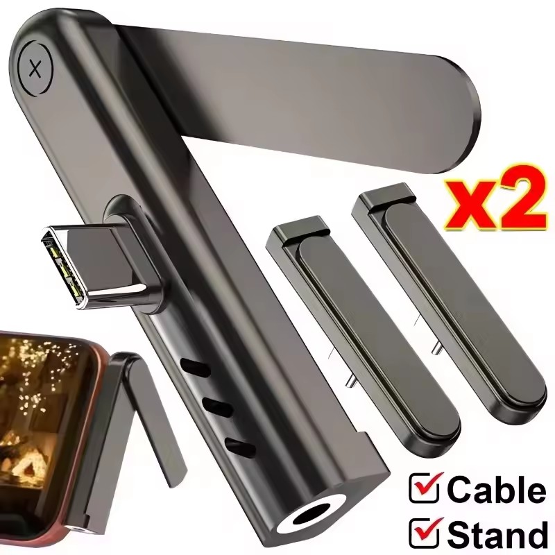 Headphone Hook Under - محول صوت محمول من USB C