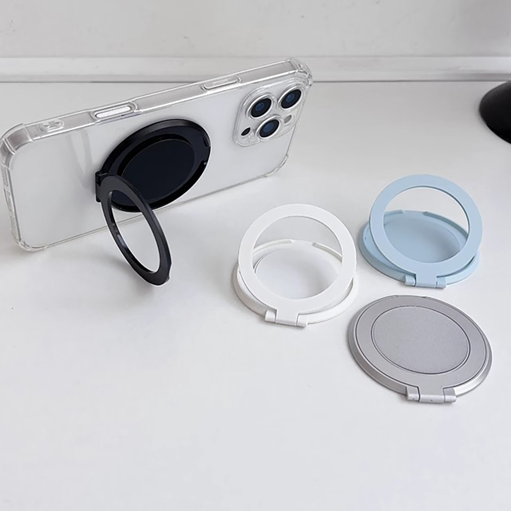 Desk Setup Essentials - حامل هاتف حلقي للأصابع بزاوية 360