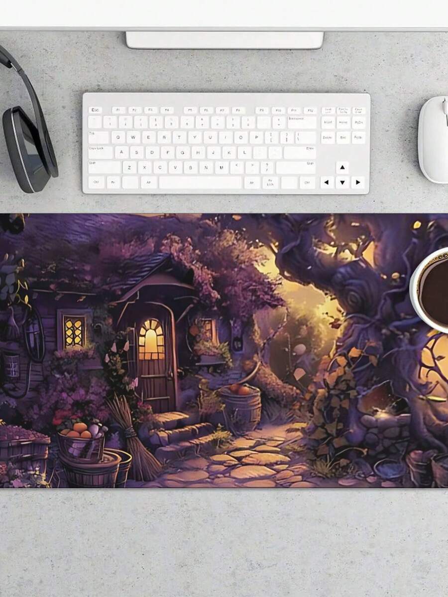 Desk Setup Gaming And Work - لوحة ماوس كبيرة للألعاب بتصميم كوخ