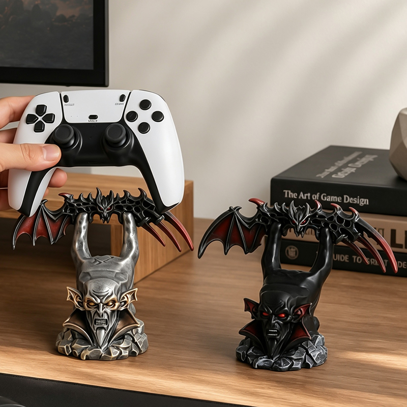 Desk Setup Xbox - حامل تحكم على شكل جناح خفاش