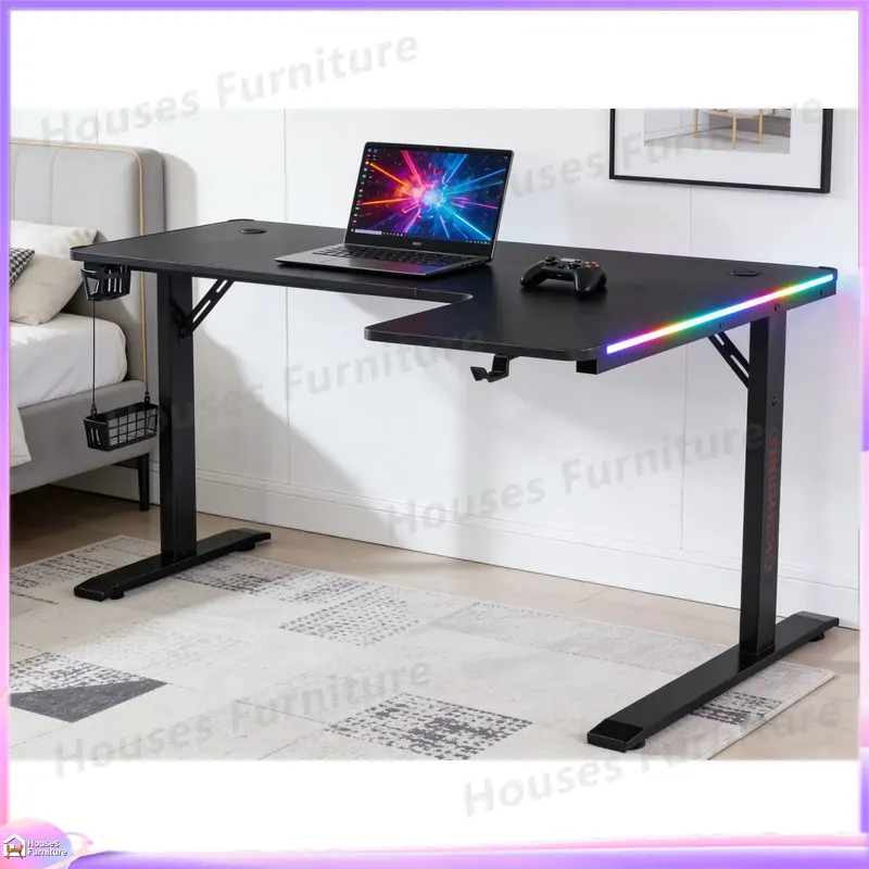 Desk Setup Ergonomics - طاولة ألعاب كبيرة 160 سم مع