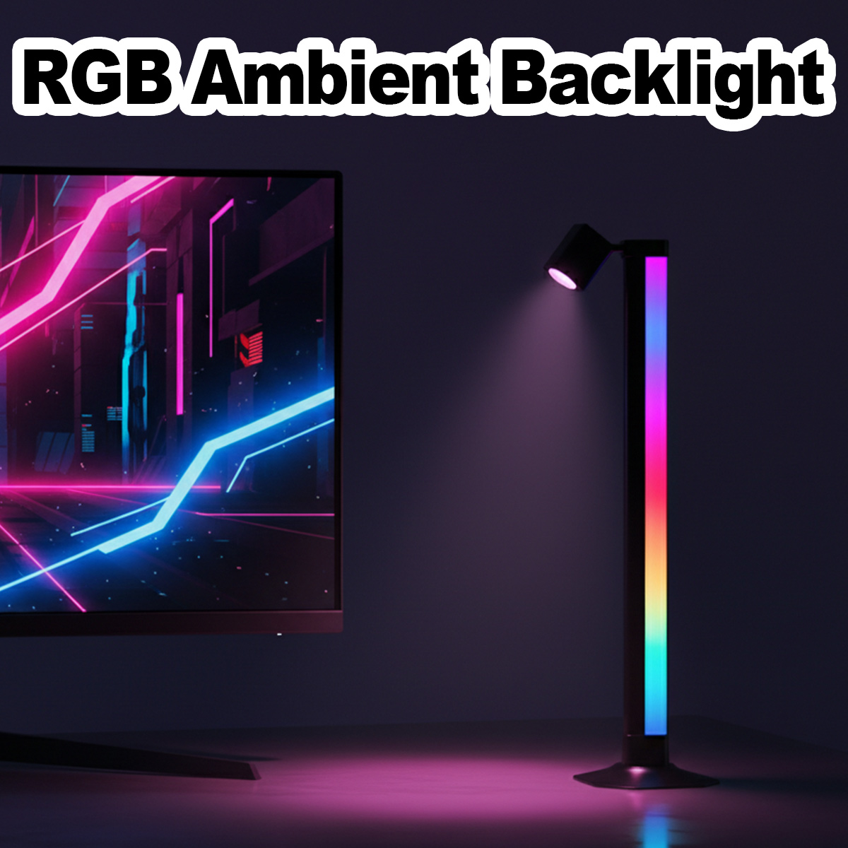 Desk Setup With Tv - شريط إضاءة ذكي LED RGB متزامن