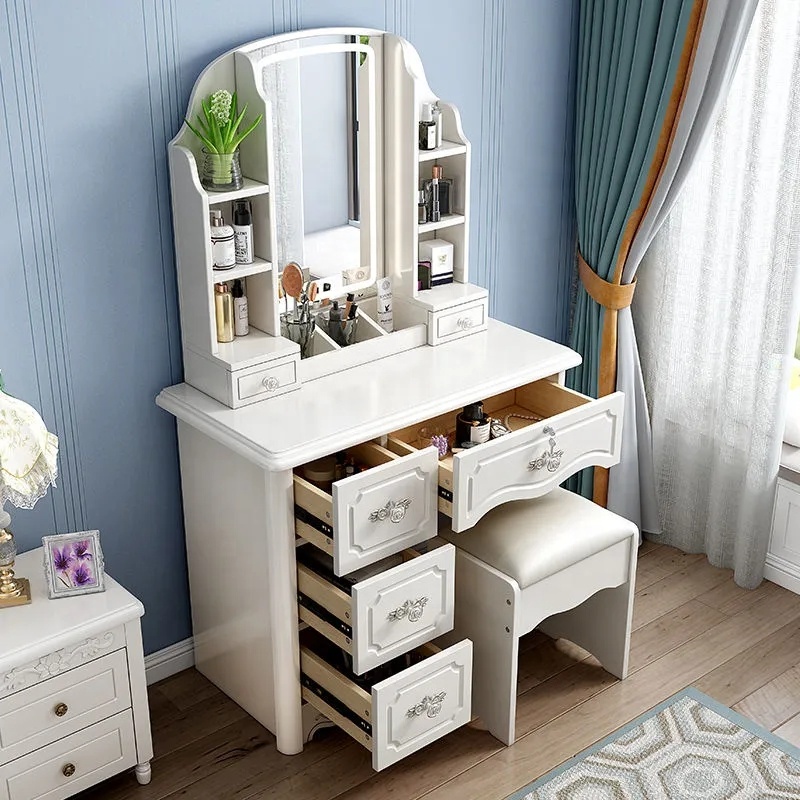 طاولة تسريح خشبية حديثة بسيطة  - مراجعة Desk Setup Simple وسعره