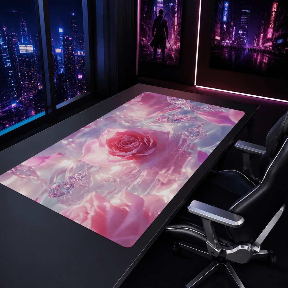 علامة مائية أصلية على شكل وردة - مراجعة Desk Setup Simple وسعره