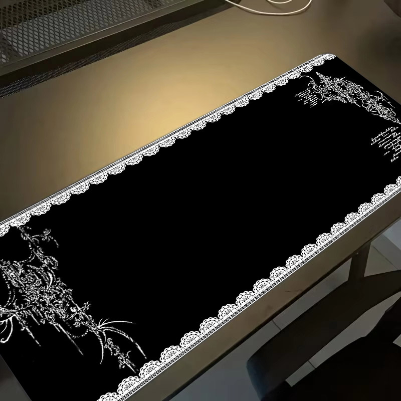 لوحة ماوس بتصميم داكن مع حواف  - مراجعة Desk Setup Dark وسعره