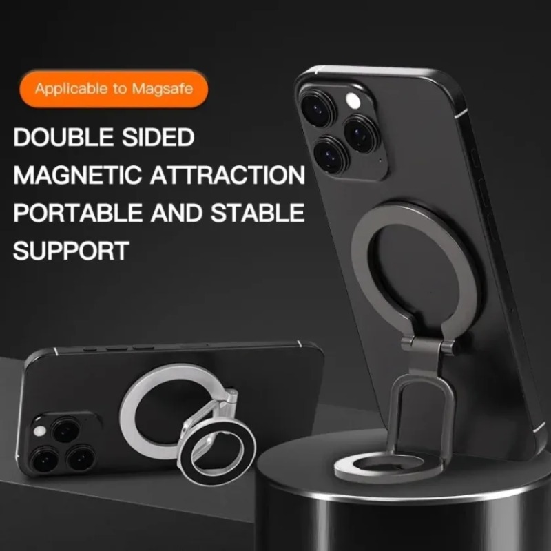 حامل هاتف مغناطيسي مزدوج بحلقة - مراجعة Dual Phone Holder وسعره