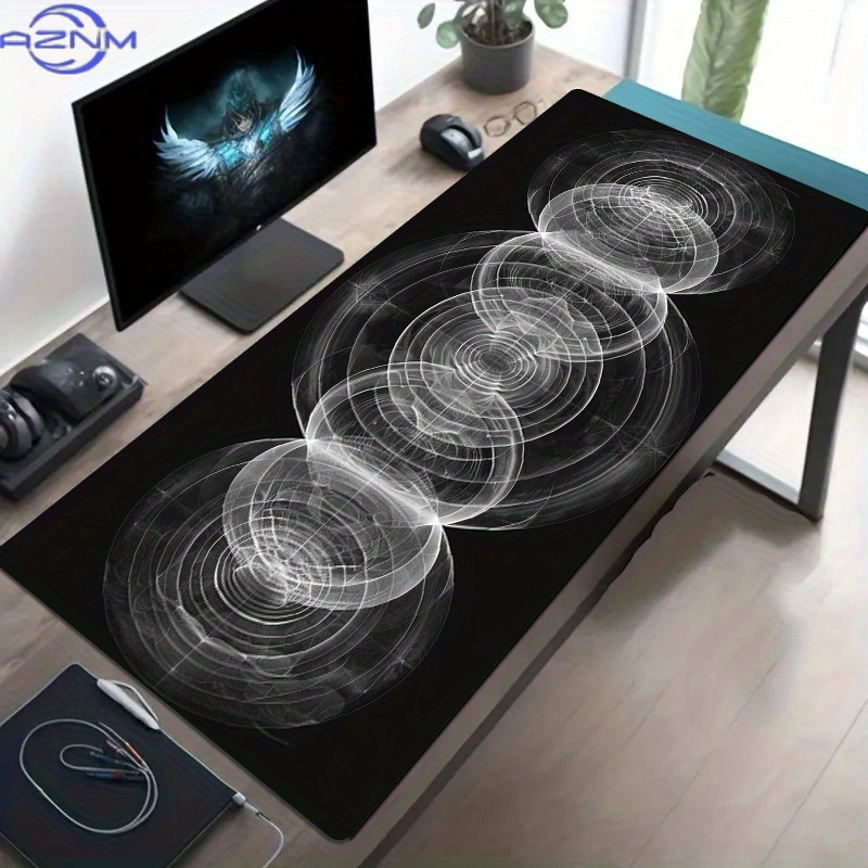 لوحة ماوس كبيرة بنمط حلزوني با - مراجعة Desk Setup Workspace وسعره
