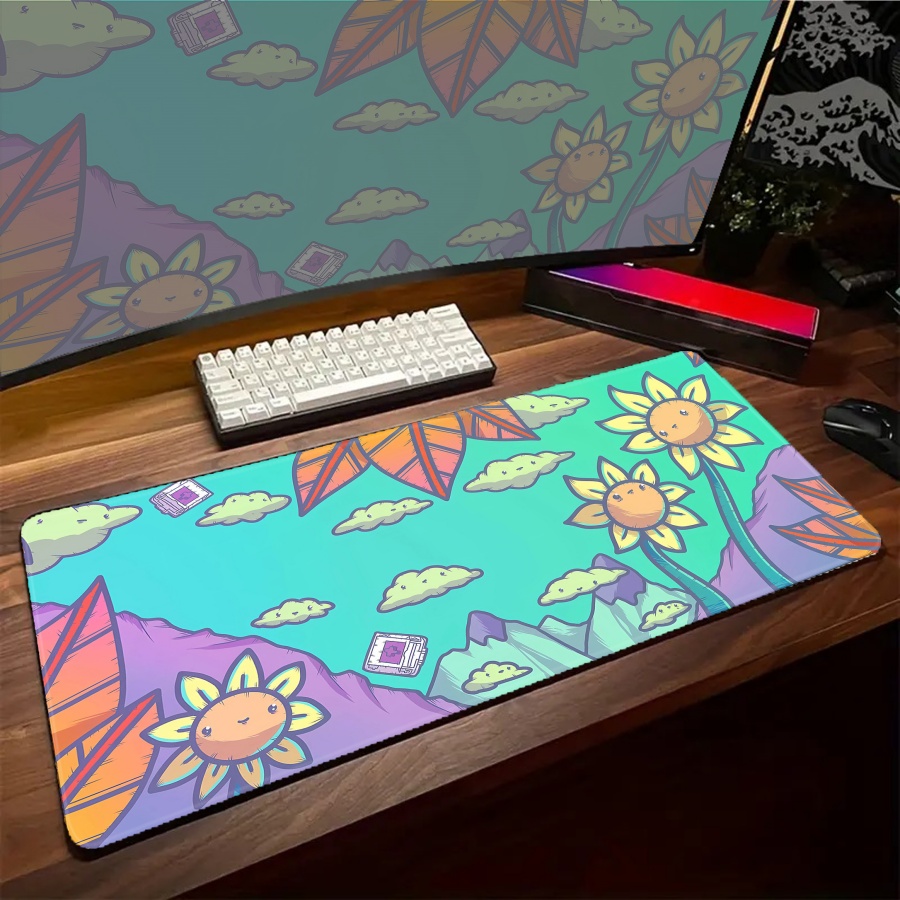 لوحة ماوس كبيرة بتصميم حيوانات - مراجعة Desk Setup With Plants وسعره