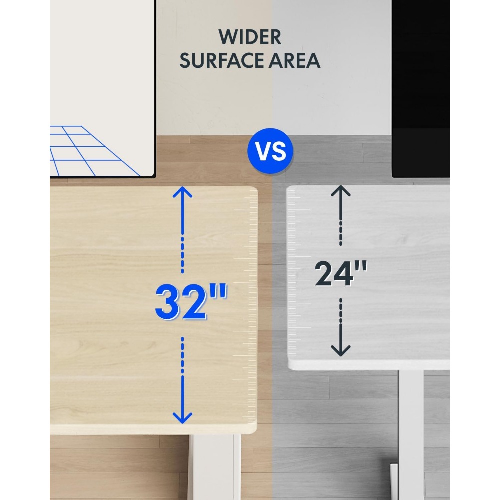 مكتب كهربائي قابل للوقوف من FL - مراجعة Desk Setup Workspace وسعره