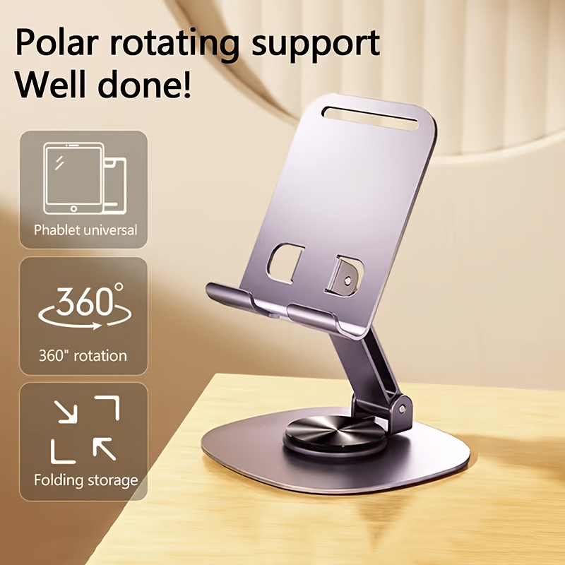 360 °   حامل هاتف معدني، قابل  - مراجعة Desk Setup Essentials وسعره
