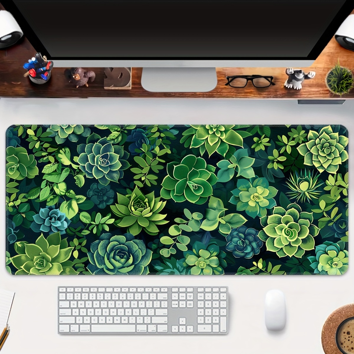 سجادة ماوس كبيرة للألعاب بتصمي - مراجعة Desk Setup With Plants وسعره
