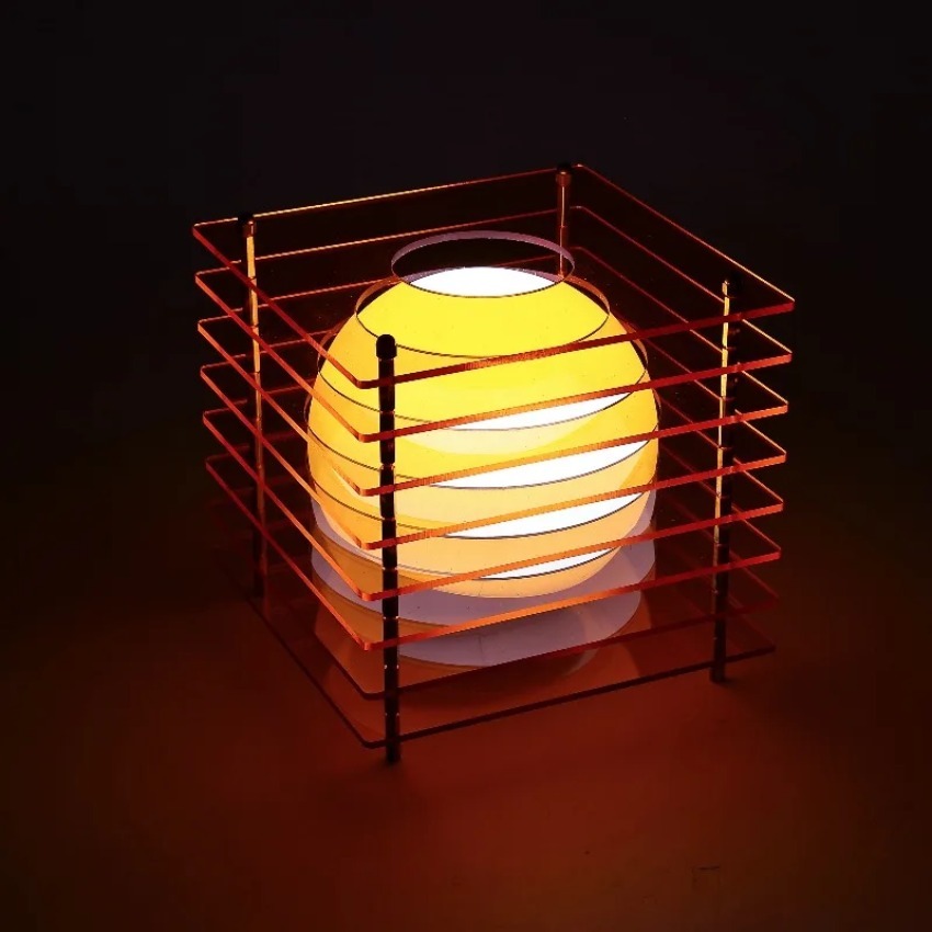 DIY الاكريليك ألف طبقة مصباح م - مراجعة Desk Setup Light وسعره