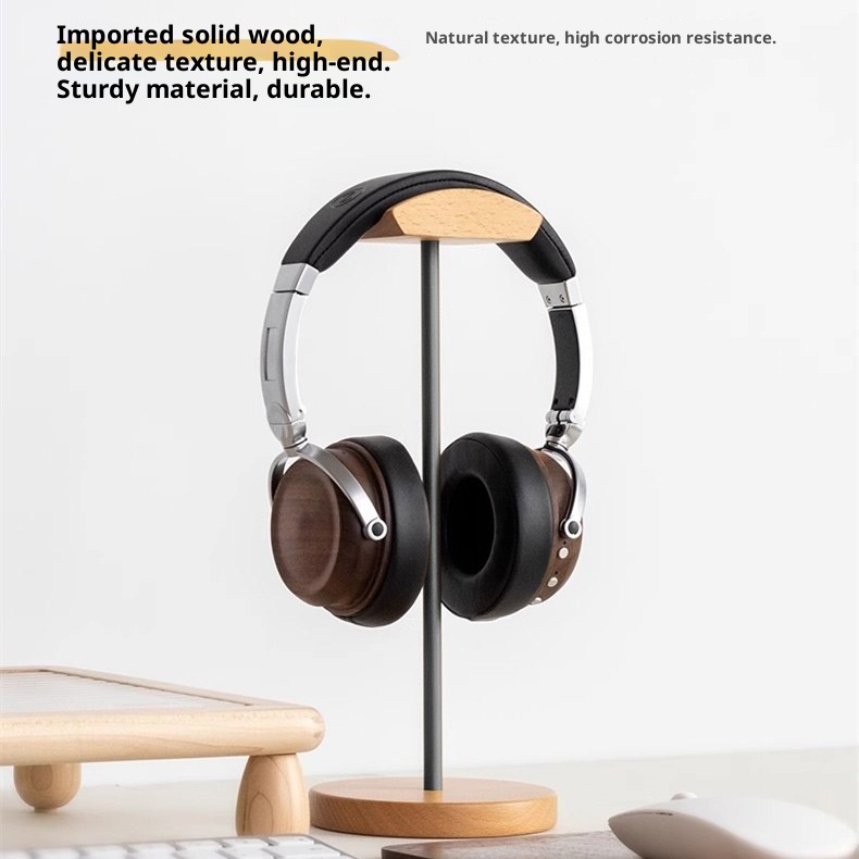 حامل سماعات رأس من خشب الجوز ا - مراجعة Headphone Hook Under وسعره