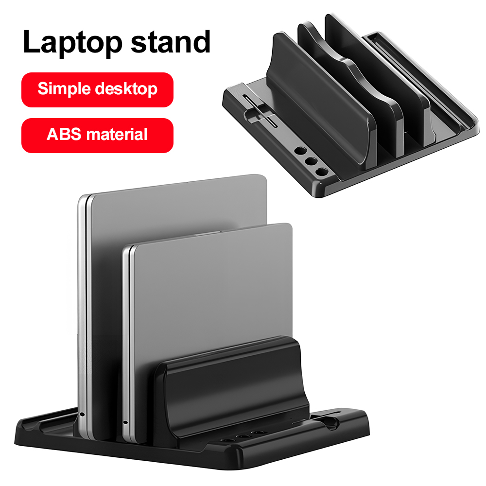 حامل لابتوب عمودي متعدد الفتحا - مراجعة Desk Setup Essentials وسعره