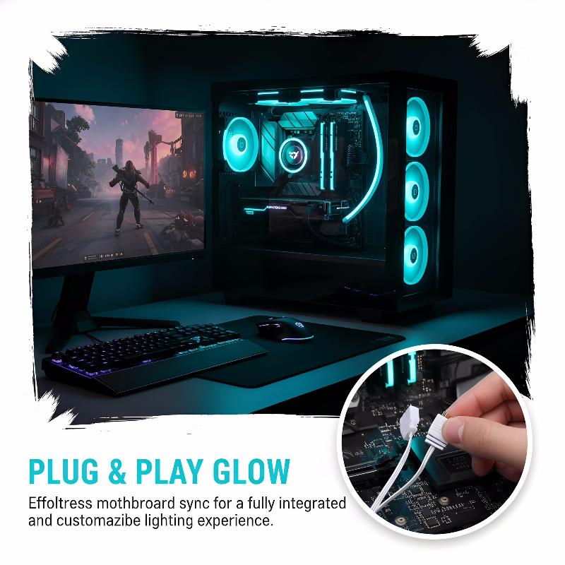 شريط إضاءة ديكوري ARGB بثلاثة  - مراجعة Desk Setup Led Strip وسعره