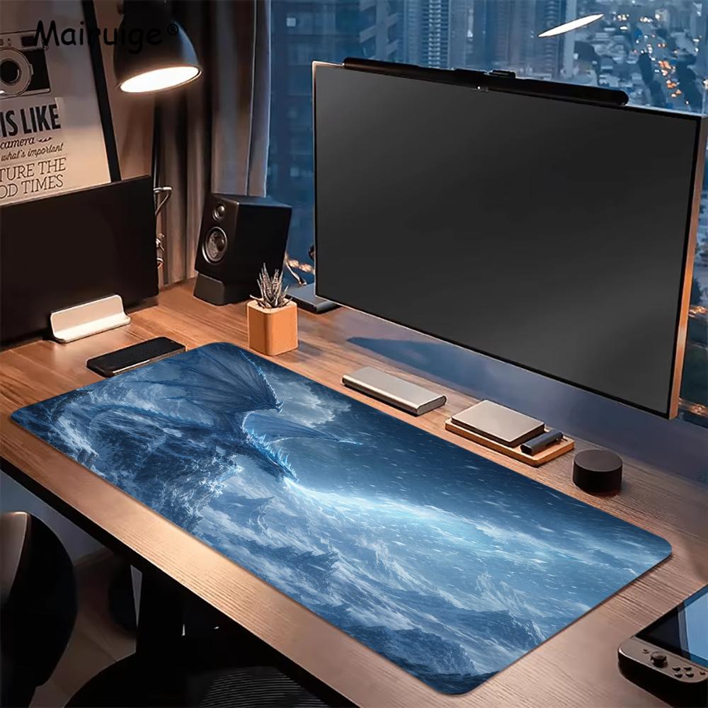 لوحة ماوس بتصميم التنين الناري - مراجعة Desk Setup Gaming And Work وسعره