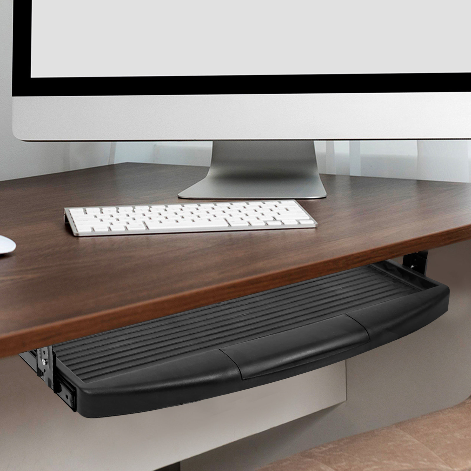 منصة تخزين قابلة للسحب تحت الط - مراجعة Desk Setup Essentials وسعره