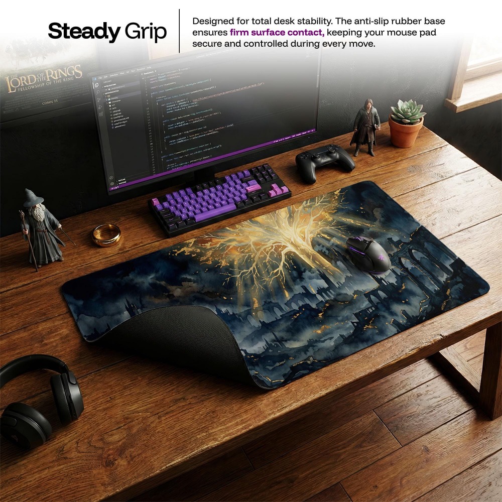 بساط مكتب، سجادة ماوس دارك فان - مراجعة Desk Setup Simple وسعره