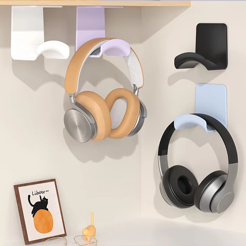 حامل سماعات رأس بلاستيكي عالمي - مراجعة Headphone Hook Under وسعره