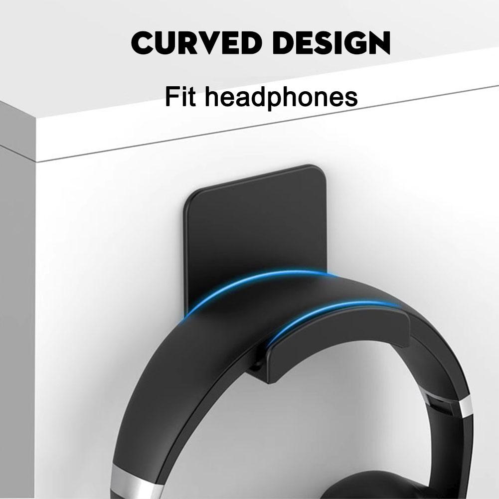 حامل سماعات رأس بلاستيكي عالمي - مراجعة Headphone Hook Under وسعره