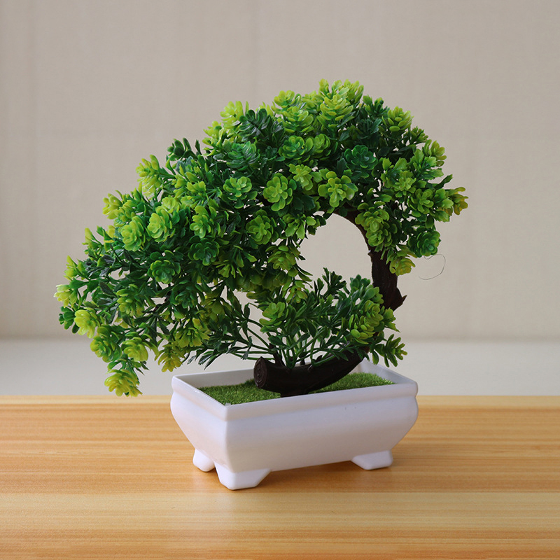 شجرة بونساي اصطناعية جديدة للز - مراجعة Plant Pot Small Desk وسعره
