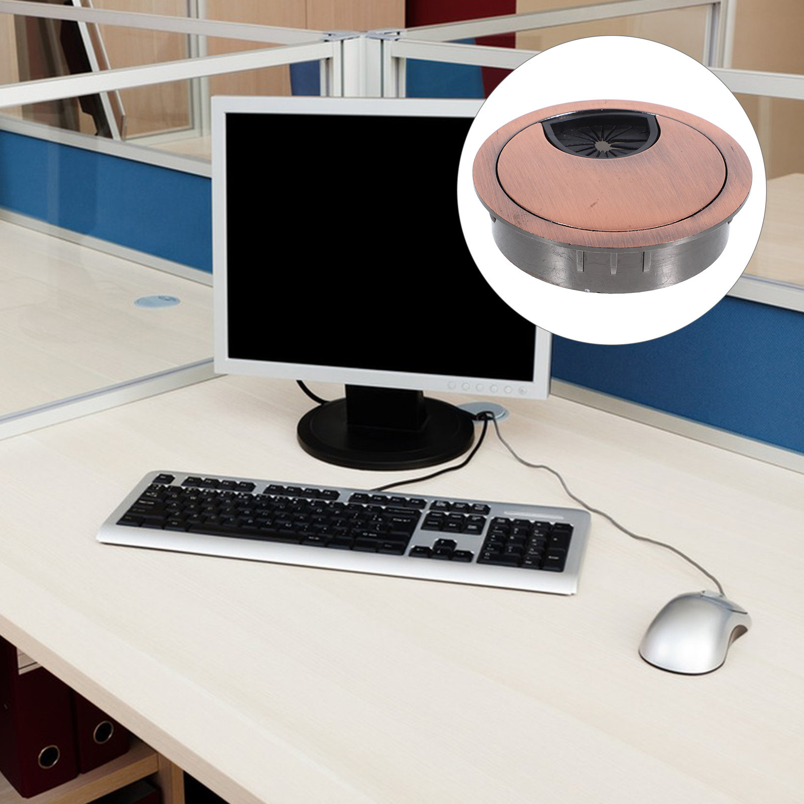 حلقة تثبيت الكابلات الدائرية ل - مراجعة Desk Setup Simple وسعره