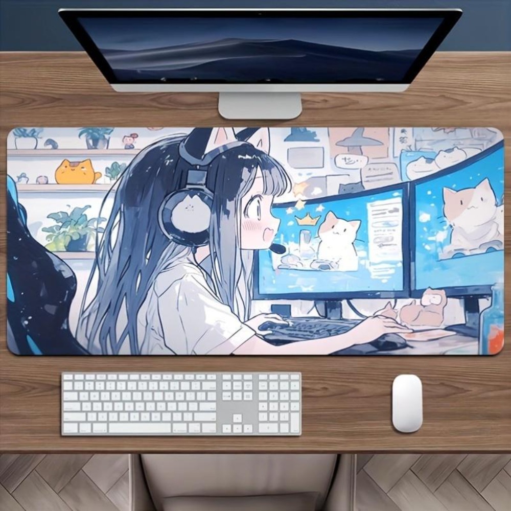 لوحة ماوس للألعاب بتصميم فتاة  - مراجعة Desk Setup Simple وسعره