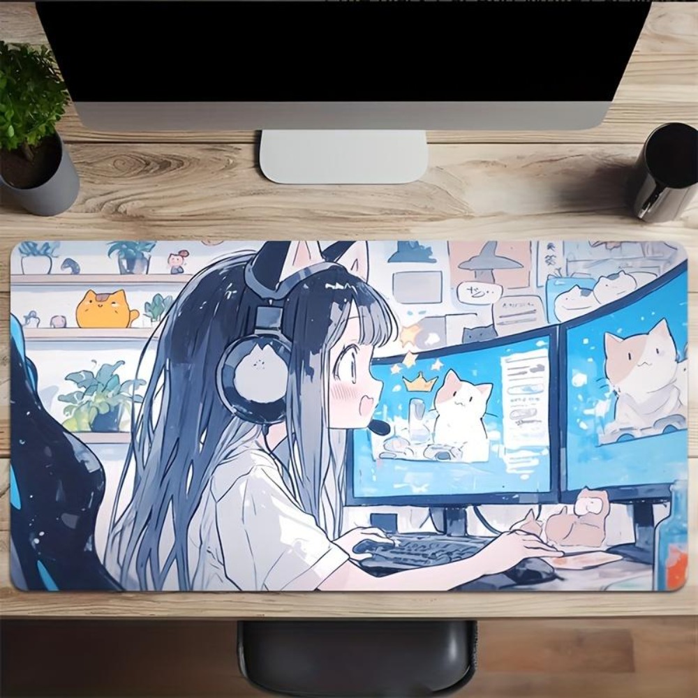 لوحة ماوس للألعاب بتصميم فتاة  - مراجعة Desk Setup Simple وسعره