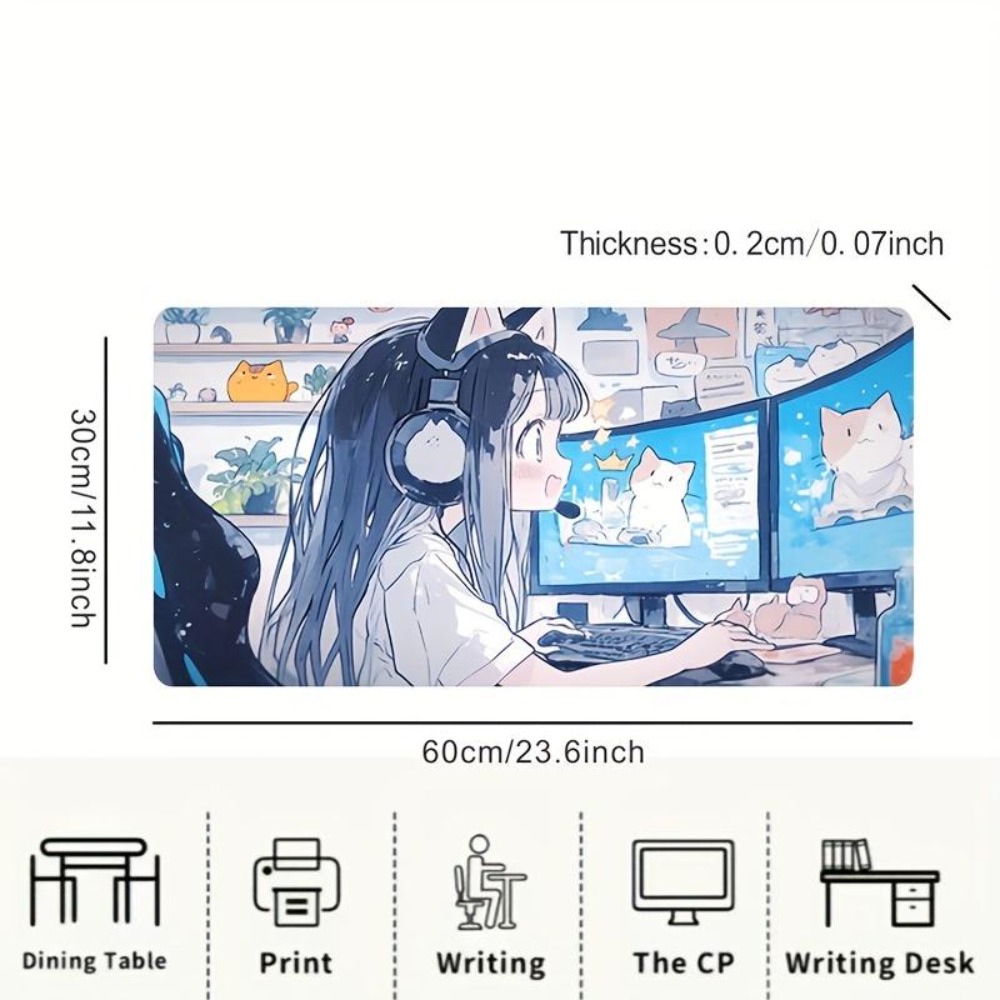 لوحة ماوس للألعاب بتصميم فتاة  - مراجعة Desk Setup Simple وسعره