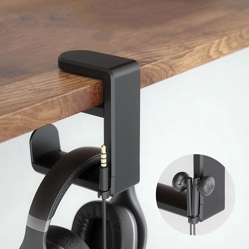 يونيفرسال ديسكتوب 360 °   حامل - مراجعة Headphone Hook Under وسعره