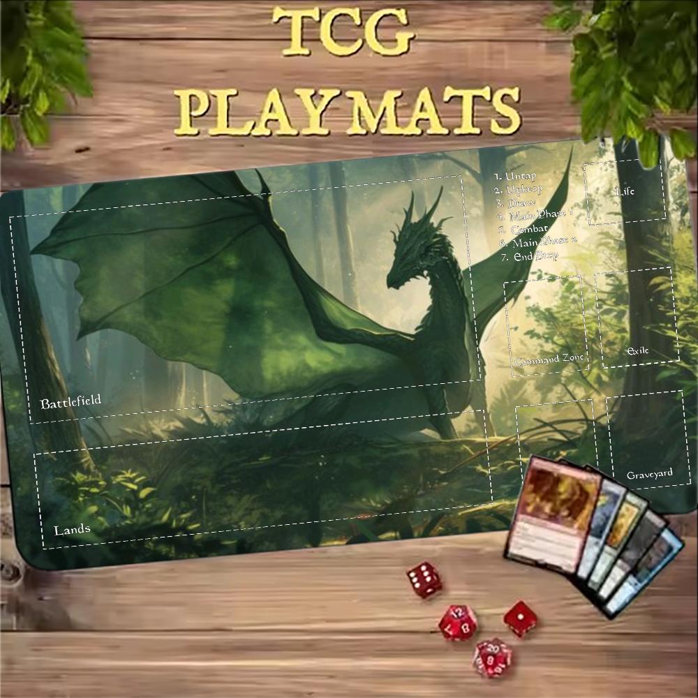 بساط لعب ألعاب البطاقات TCG بت - مراجعة Desk Setup Dark وسعره