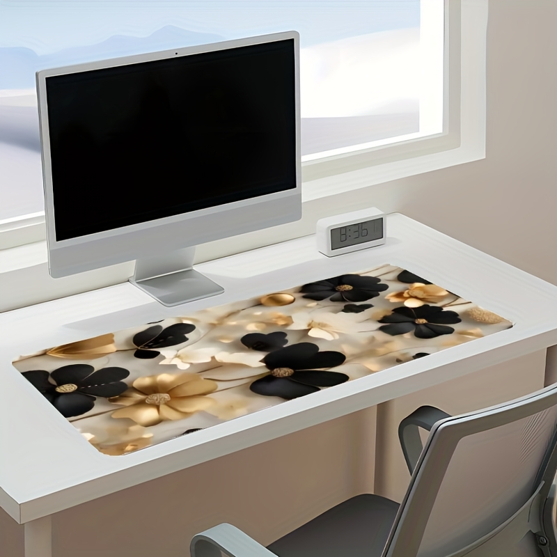 سجادة مكتب كبيرة بنقوش زهرية ب - مراجعة Desk Setup Gaming And Work وسعره