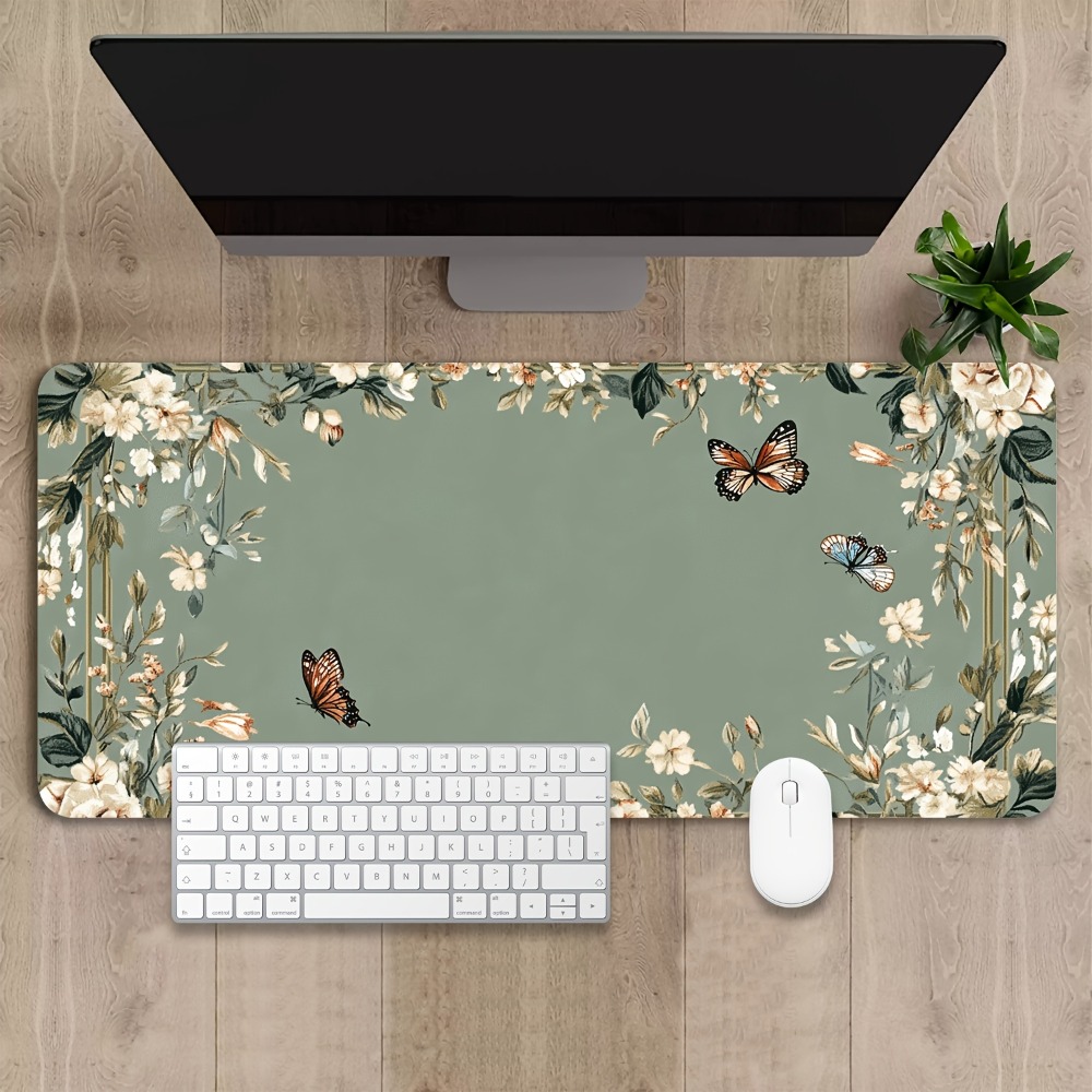 سجادة طاولة بتصميم فراشات ونقو - مراجعة Desk Setup Simple وسعره