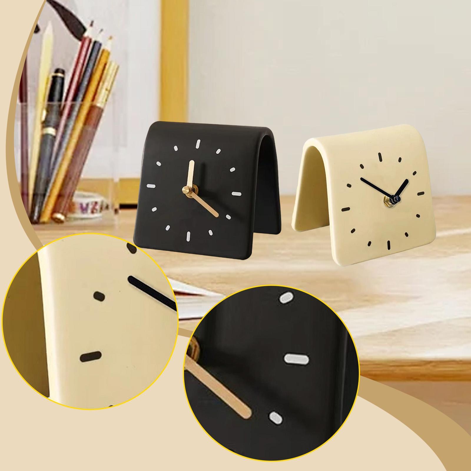 ساعة مكتبية حديثة بتصميم فني،  - مراجعة Desk Setup Productivity وسعره