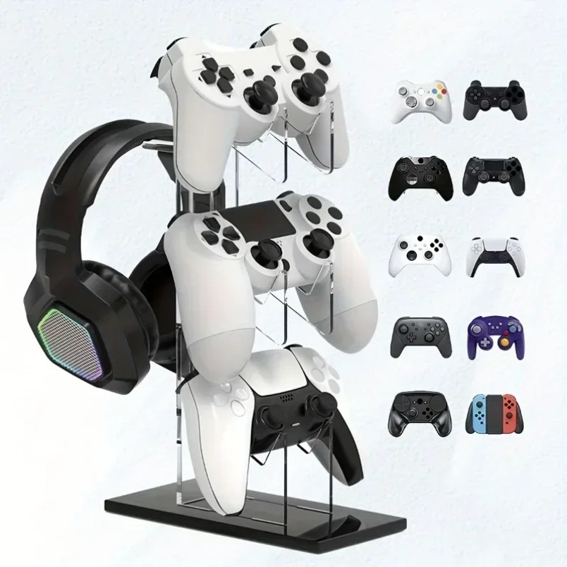 حامل تحكم ثلاثي الطبقات مع حام - مراجعة Desk Setup Headphones وسعره