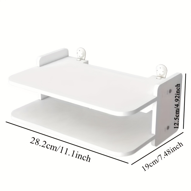 رف منظم للراوتر والكابلات يثبت - مراجعة Desk Setup With Tv وسعره