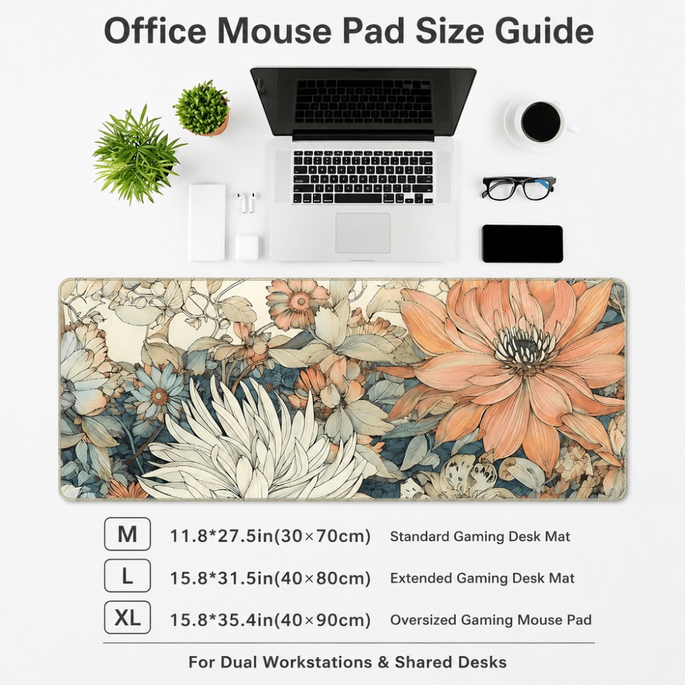 مفرش طاولة بنمط زهور عتيق، يتم - مراجعة Desk Setup With Plants وسعره