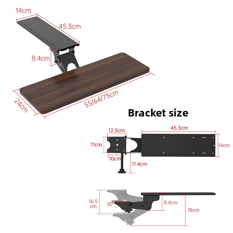 حامل لوحة مفاتيح مريح يثبت تحت - مراجعة Desk Setup Ergonomics وسعره