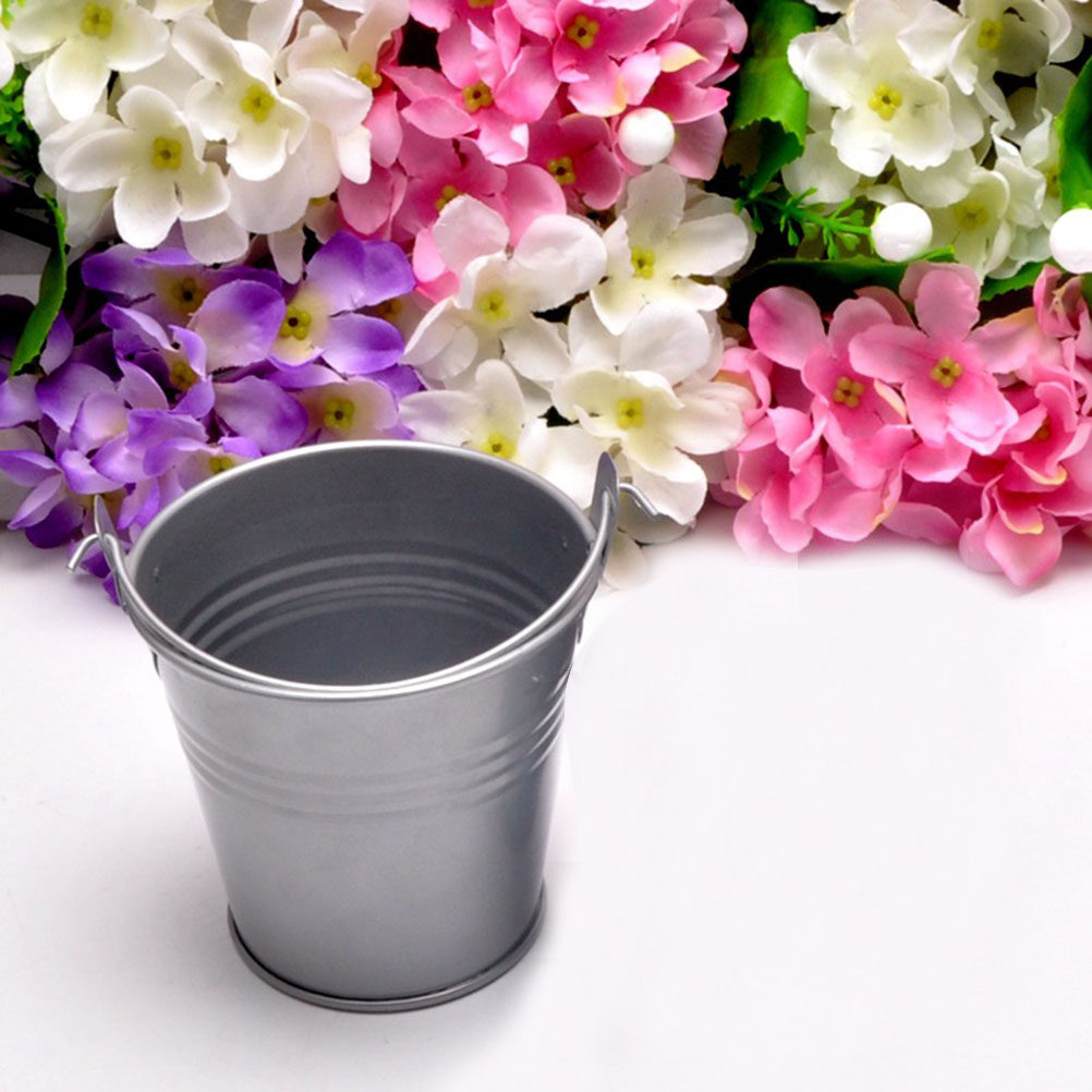 6 قطع من الدلاء المعدنية الصغي - مراجعة Plant Pot Small Desk وسعره
